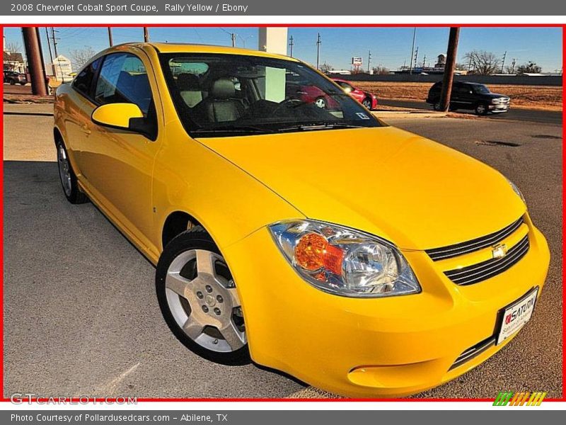 Rally Yellow / Ebony 2008 Chevrolet Cobalt Sport Coupe