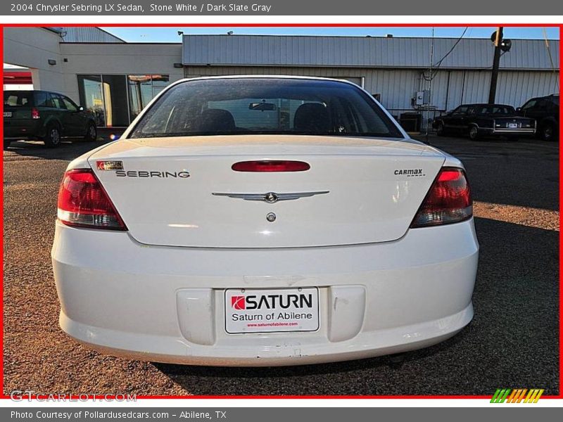 Stone White / Dark Slate Gray 2004 Chrysler Sebring LX Sedan