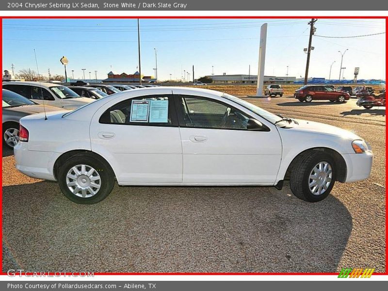 Stone White / Dark Slate Gray 2004 Chrysler Sebring LX Sedan