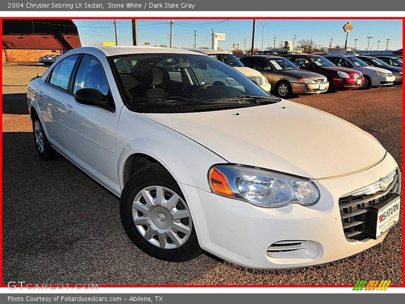 Stone White / Dark Slate Gray 2004 Chrysler Sebring LX Sedan