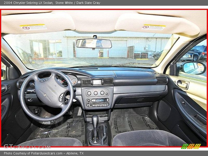 Stone White / Dark Slate Gray 2004 Chrysler Sebring LX Sedan