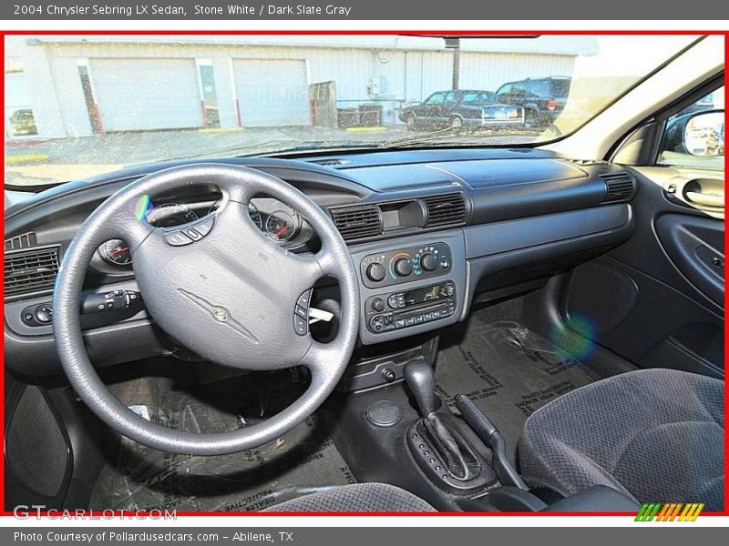 Stone White / Dark Slate Gray 2004 Chrysler Sebring LX Sedan