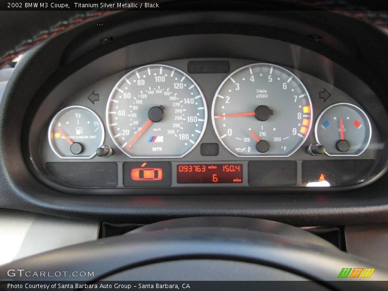 Titanium Silver Metallic / Black 2002 BMW M3 Coupe