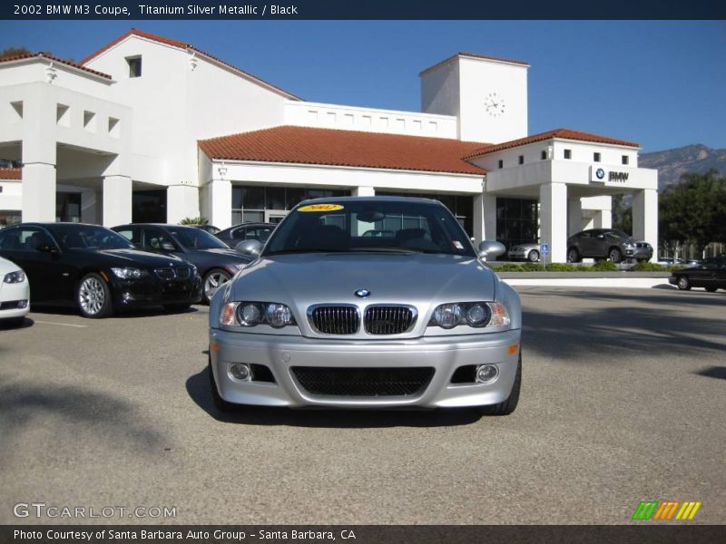 Titanium Silver Metallic / Black 2002 BMW M3 Coupe