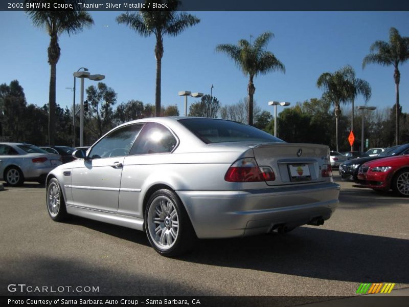 Titanium Silver Metallic / Black 2002 BMW M3 Coupe