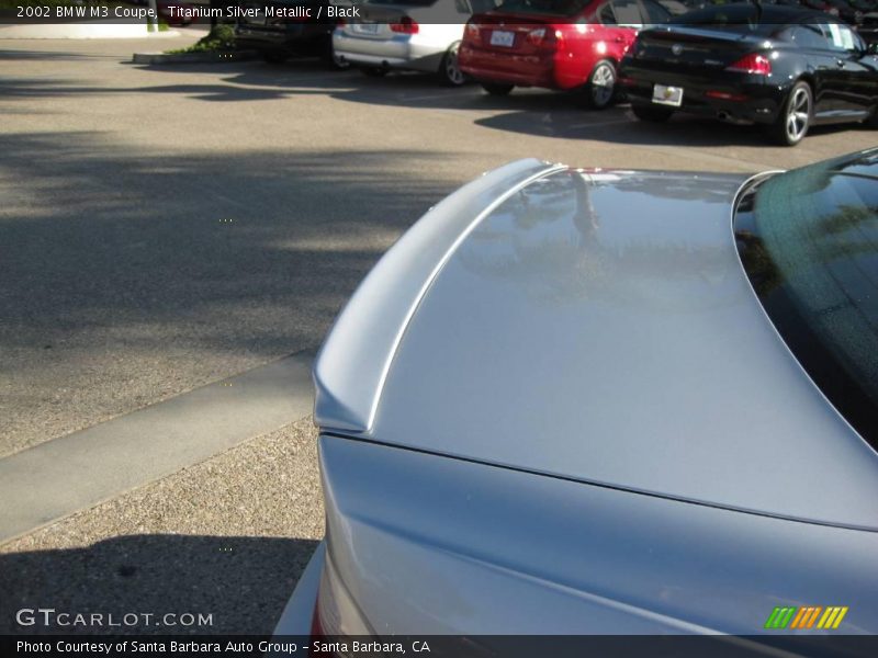 Titanium Silver Metallic / Black 2002 BMW M3 Coupe