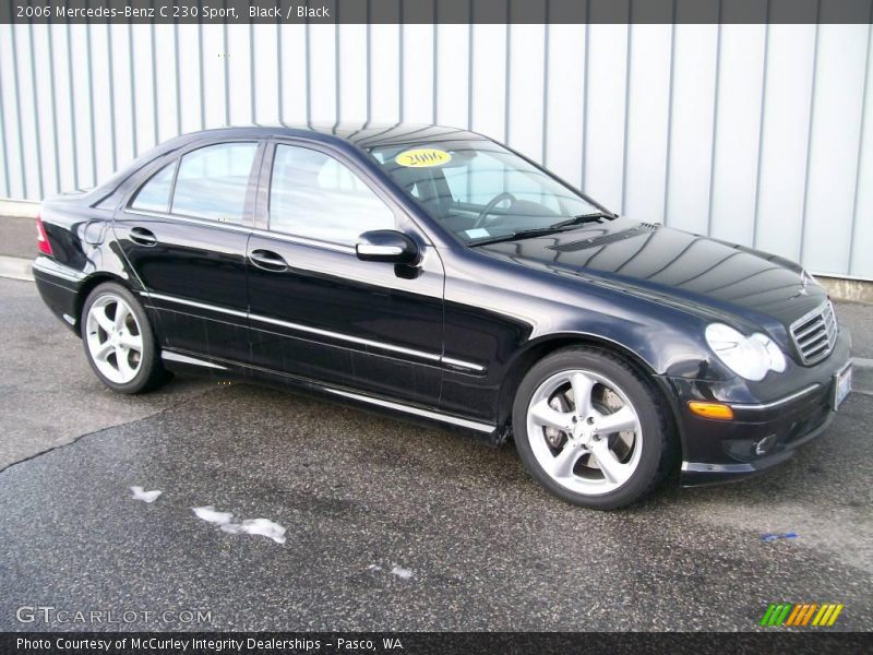Black / Black 2006 Mercedes-Benz C 230 Sport