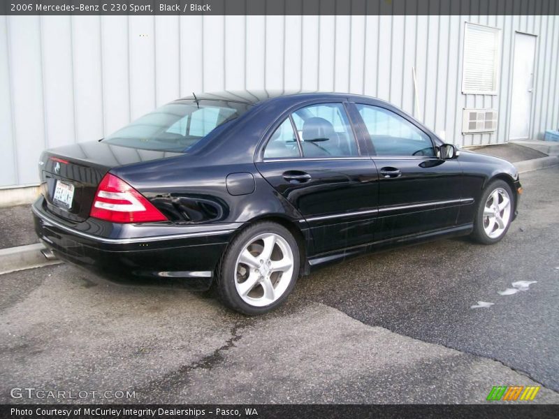 Black / Black 2006 Mercedes-Benz C 230 Sport