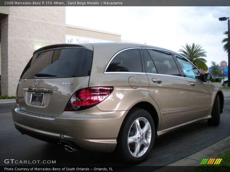Sand Beige Metallic / Macadamia 2008 Mercedes-Benz R 350 4Matic