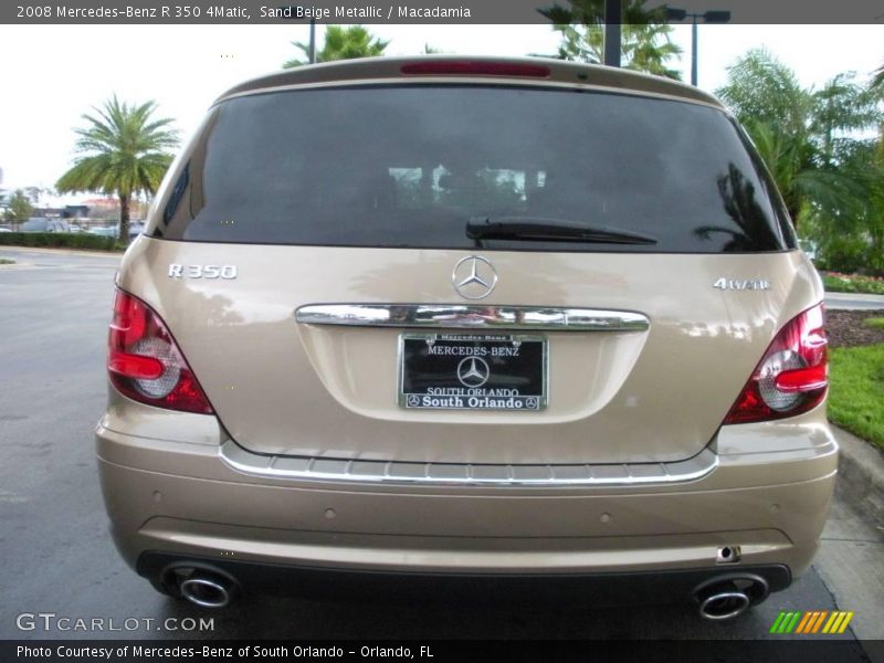 Sand Beige Metallic / Macadamia 2008 Mercedes-Benz R 350 4Matic