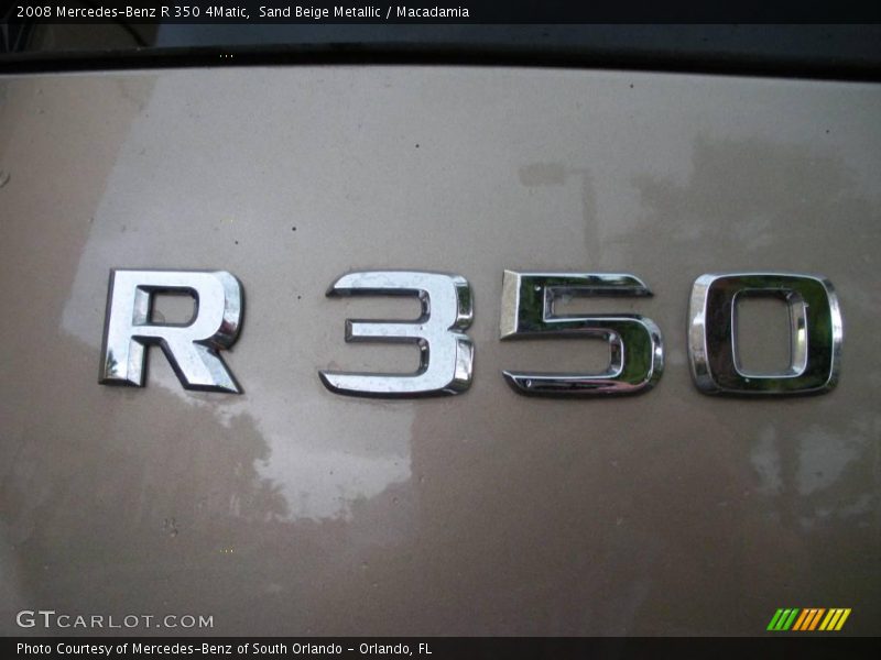 Sand Beige Metallic / Macadamia 2008 Mercedes-Benz R 350 4Matic
