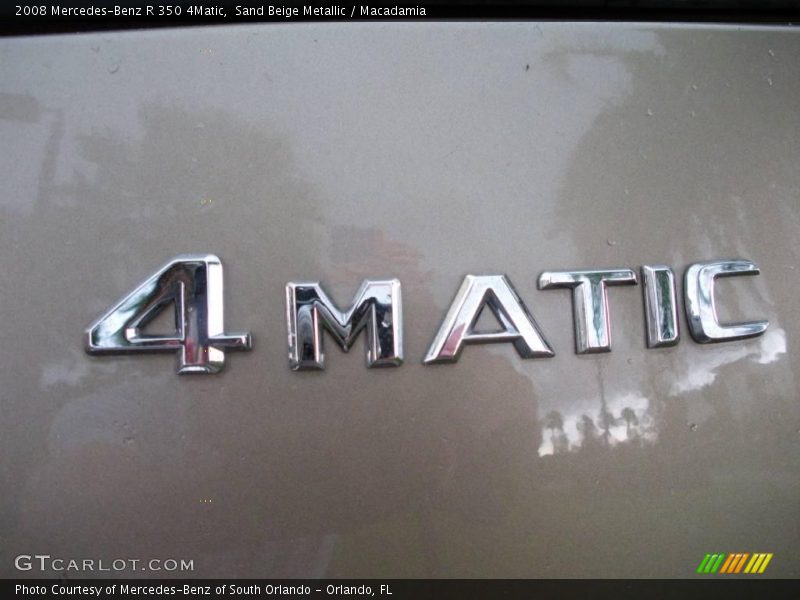 Sand Beige Metallic / Macadamia 2008 Mercedes-Benz R 350 4Matic