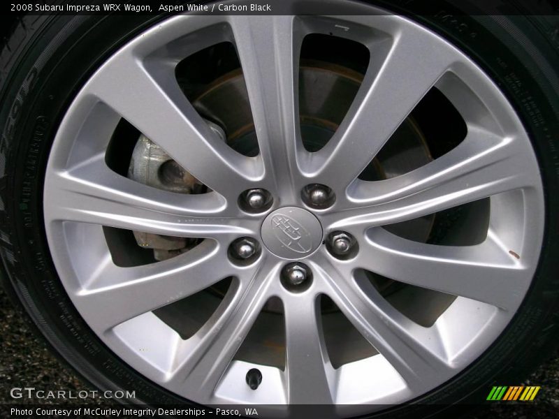 Aspen White / Carbon Black 2008 Subaru Impreza WRX Wagon
