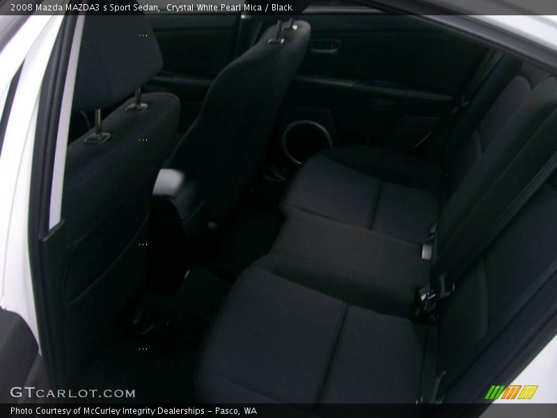 Crystal White Pearl Mica / Black 2008 Mazda MAZDA3 s Sport Sedan