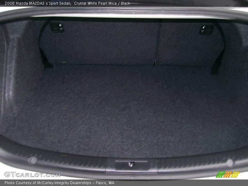 Crystal White Pearl Mica / Black 2008 Mazda MAZDA3 s Sport Sedan