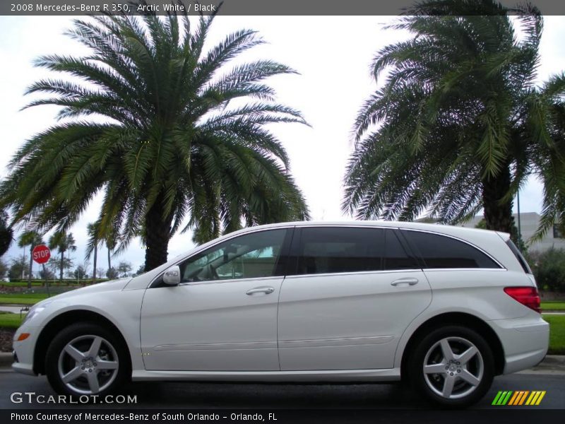 Arctic White / Black 2008 Mercedes-Benz R 350