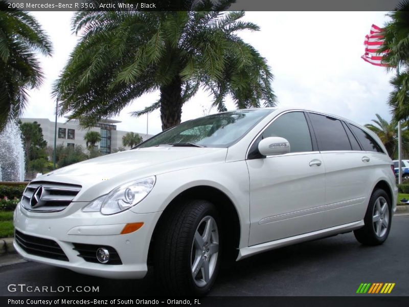 Arctic White / Black 2008 Mercedes-Benz R 350
