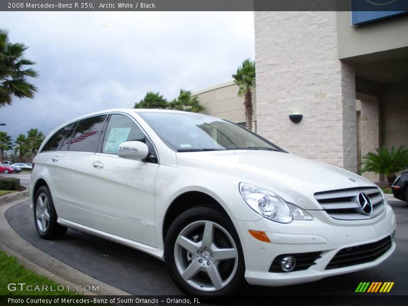 Arctic White / Black 2008 Mercedes-Benz R 350