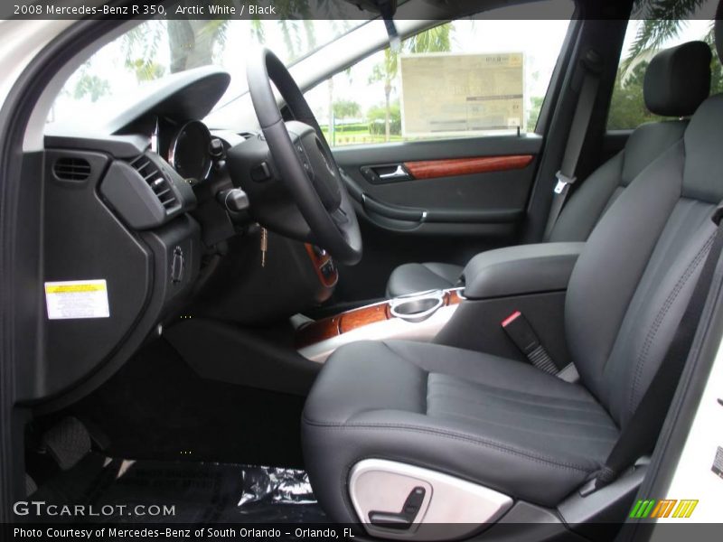 Arctic White / Black 2008 Mercedes-Benz R 350