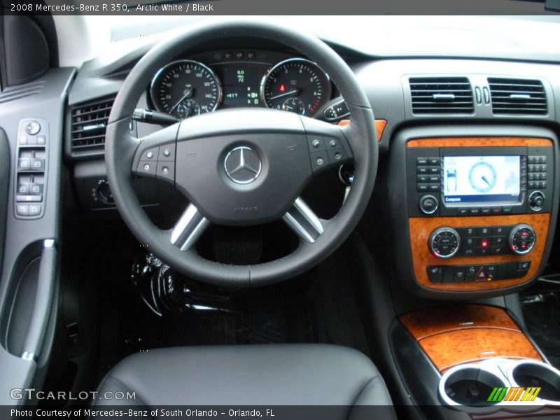 Arctic White / Black 2008 Mercedes-Benz R 350