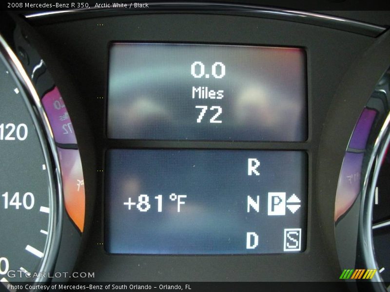 Arctic White / Black 2008 Mercedes-Benz R 350