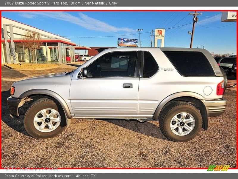 Bright Silver Metallic / Gray 2002 Isuzu Rodeo Sport S Hard Top
