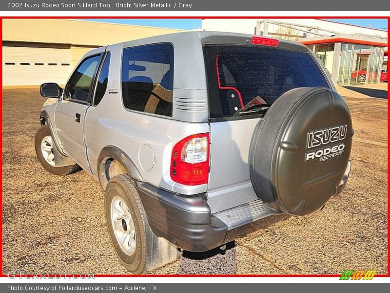 Bright Silver Metallic / Gray 2002 Isuzu Rodeo Sport S Hard Top
