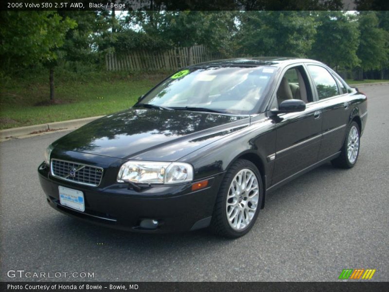 Black / Beige 2006 Volvo S80 2.5T AWD