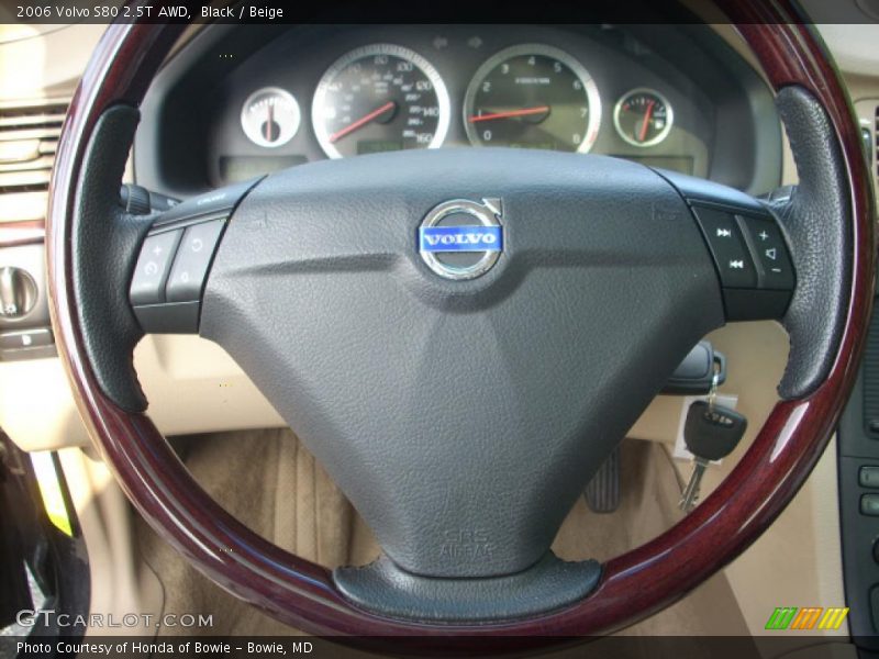 Black / Beige 2006 Volvo S80 2.5T AWD