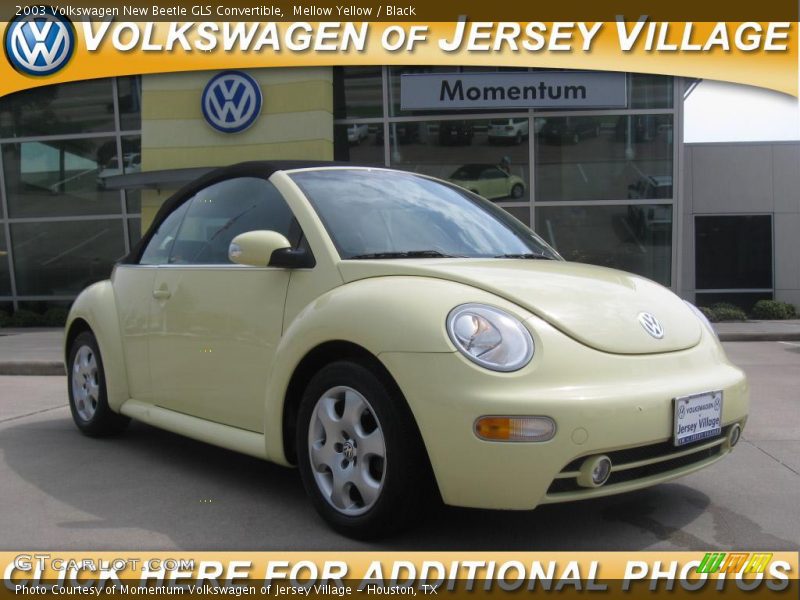 Mellow Yellow / Black 2003 Volkswagen New Beetle GLS Convertible