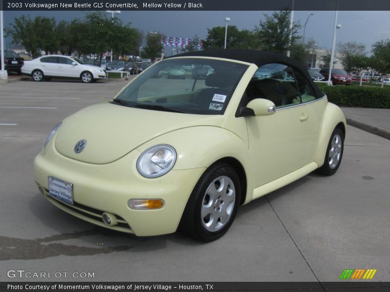 Mellow Yellow / Black 2003 Volkswagen New Beetle GLS Convertible
