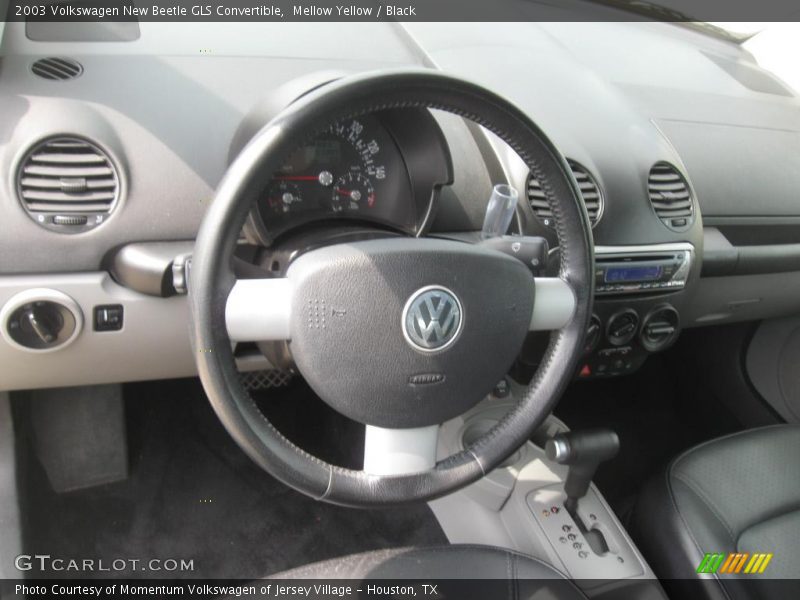 Mellow Yellow / Black 2003 Volkswagen New Beetle GLS Convertible