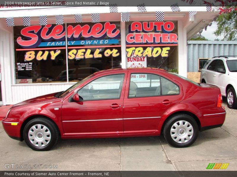 Spice Red Metallic / Beige 2004 Volkswagen Jetta GL Sedan