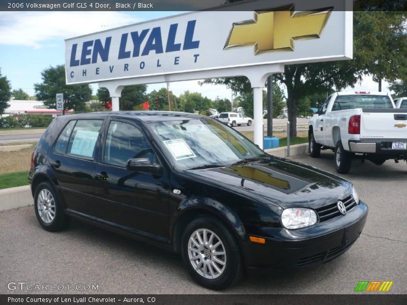 Black / Black 2006 Volkswagen Golf GLS 4 Door
