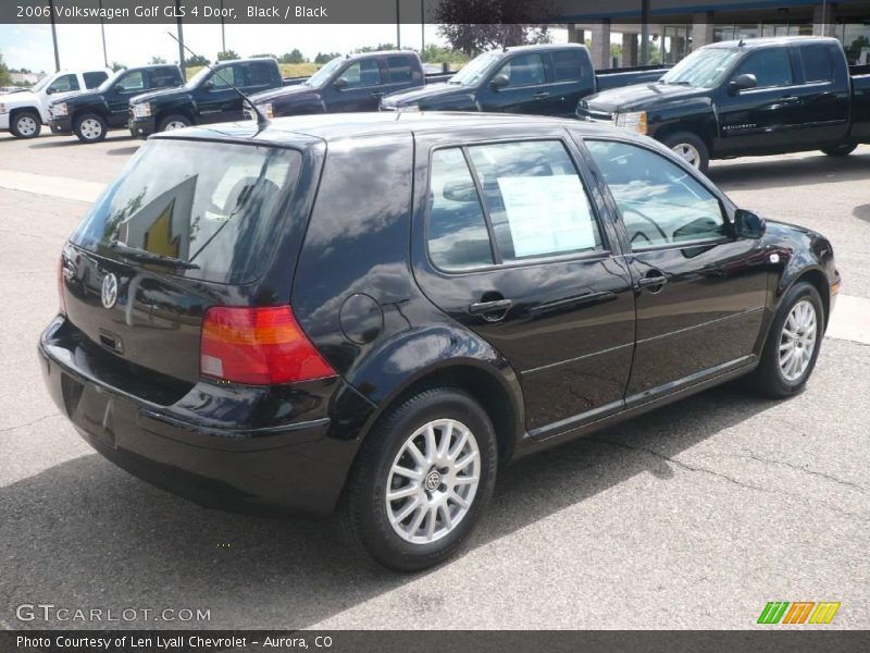 Black / Black 2006 Volkswagen Golf GLS 4 Door