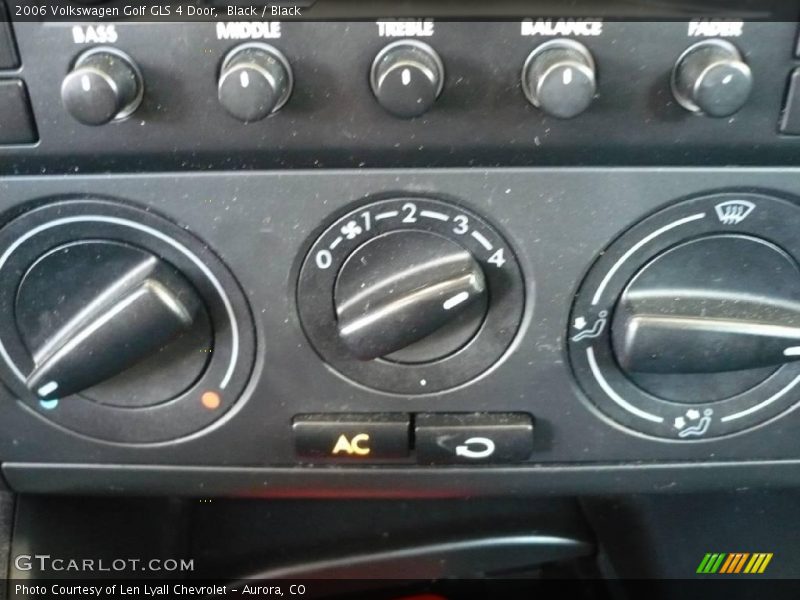 Black / Black 2006 Volkswagen Golf GLS 4 Door