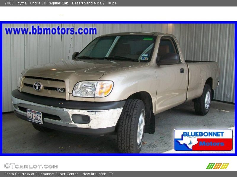 Desert Sand Mica / Taupe 2005 Toyota Tundra V8 Regular Cab