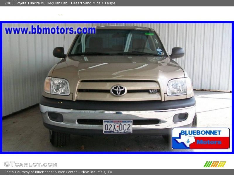 Desert Sand Mica / Taupe 2005 Toyota Tundra V8 Regular Cab