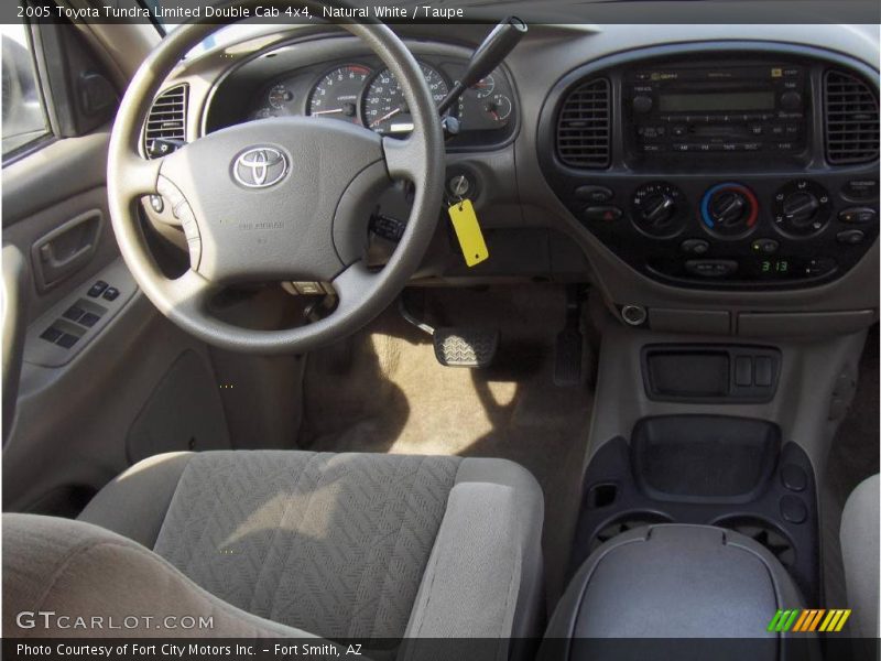 Natural White / Taupe 2005 Toyota Tundra Limited Double Cab 4x4