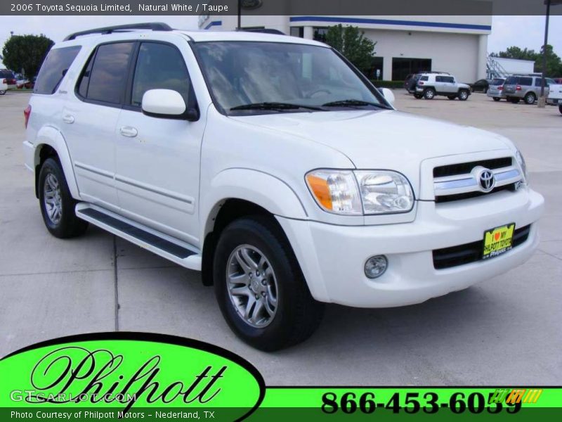 Natural White / Taupe 2006 Toyota Sequoia Limited