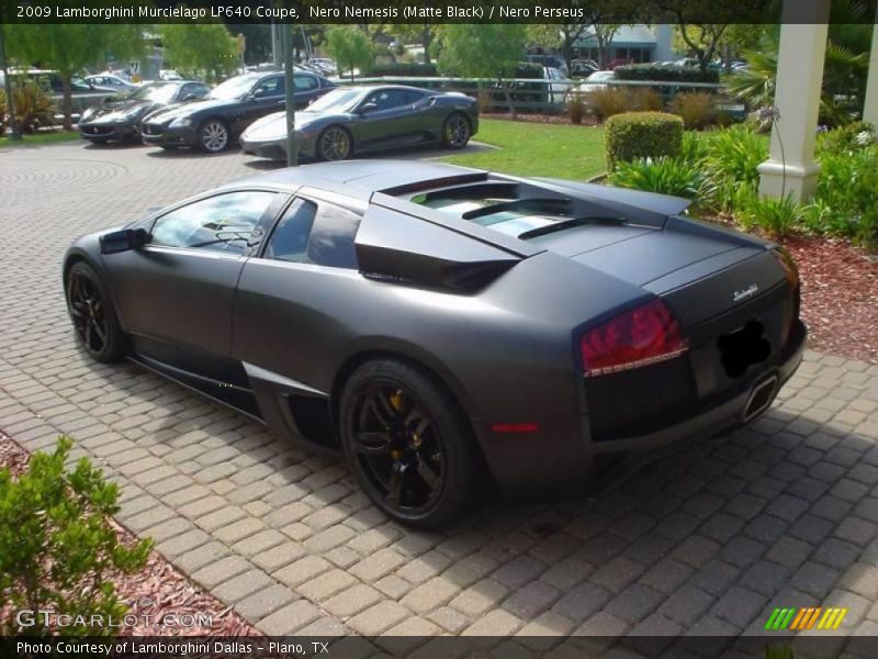 Nero Nemesis (Matte Black) / Nero Perseus 2009 Lamborghini Murcielago LP640 Coupe