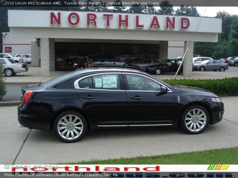 Tuxedo Black Metallic / Charcoal Black/Fine Line Ebony 2010 Lincoln MKS EcoBoost AWD
