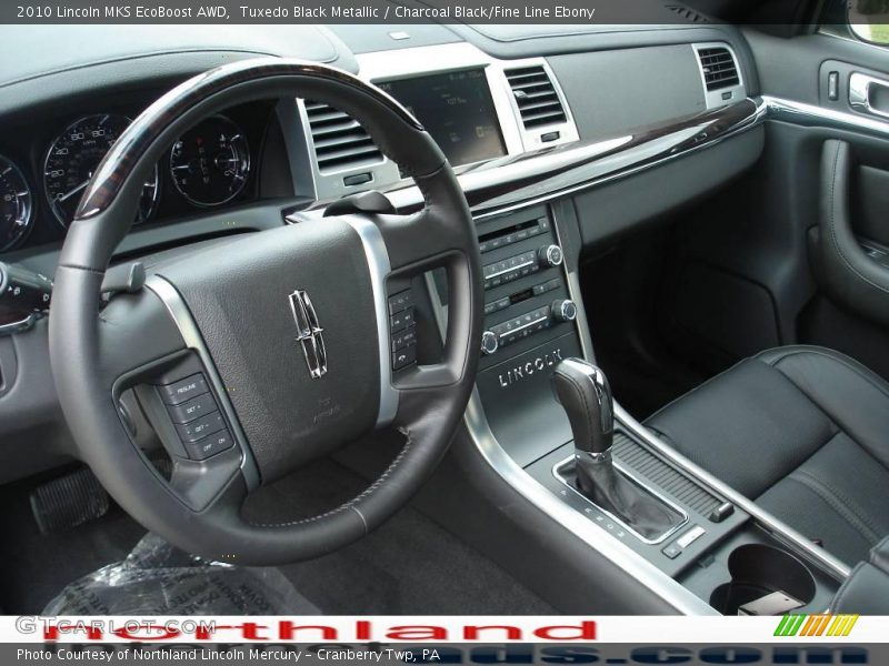 Tuxedo Black Metallic / Charcoal Black/Fine Line Ebony 2010 Lincoln MKS EcoBoost AWD