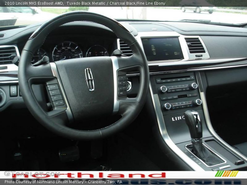 Tuxedo Black Metallic / Charcoal Black/Fine Line Ebony 2010 Lincoln MKS EcoBoost AWD