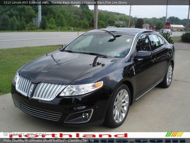 Tuxedo Black Metallic / Charcoal Black/Fine Line Ebony 2010 Lincoln MKS EcoBoost AWD