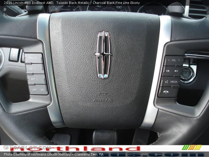 Tuxedo Black Metallic / Charcoal Black/Fine Line Ebony 2010 Lincoln MKS EcoBoost AWD