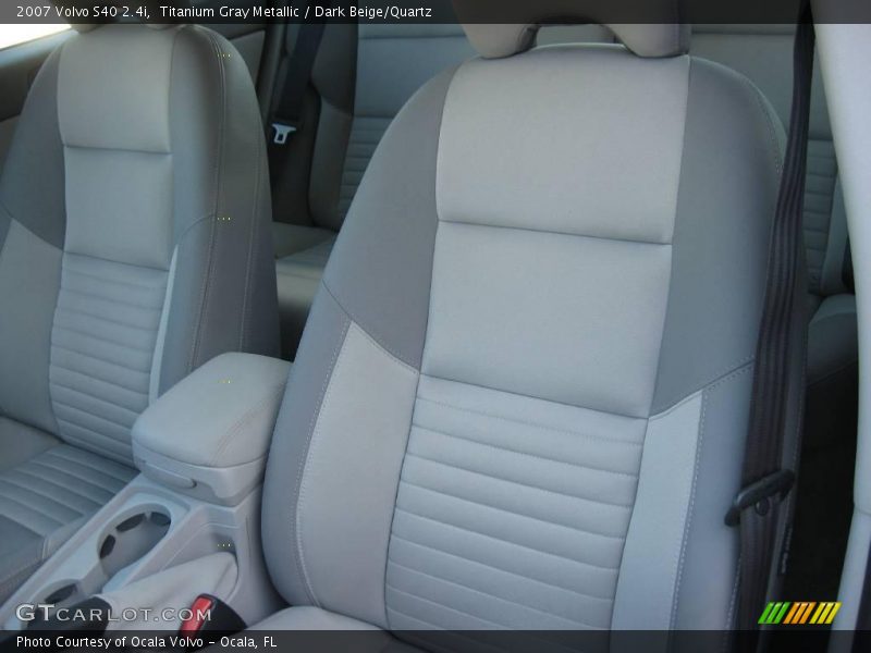 Titanium Gray Metallic / Dark Beige/Quartz 2007 Volvo S40 2.4i