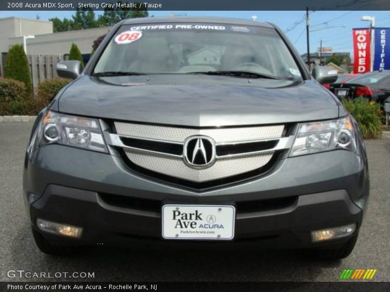Sterling Gray Metallic / Taupe 2008 Acura MDX Sport