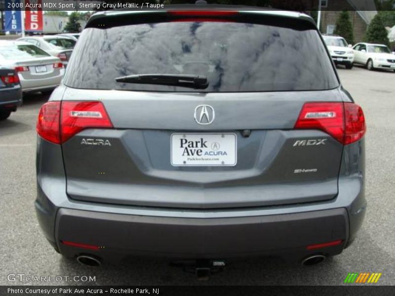 Sterling Gray Metallic / Taupe 2008 Acura MDX Sport