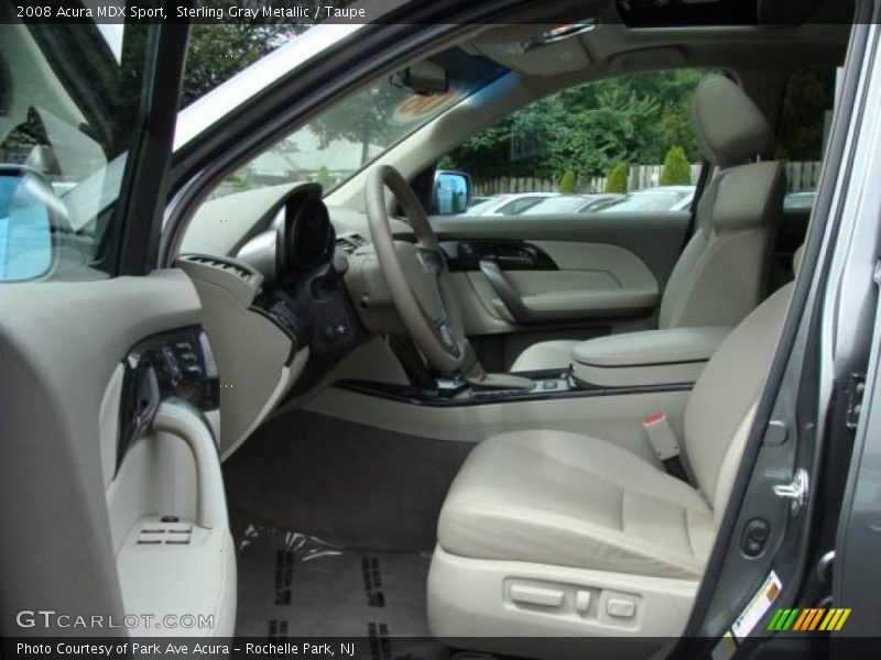 Sterling Gray Metallic / Taupe 2008 Acura MDX Sport